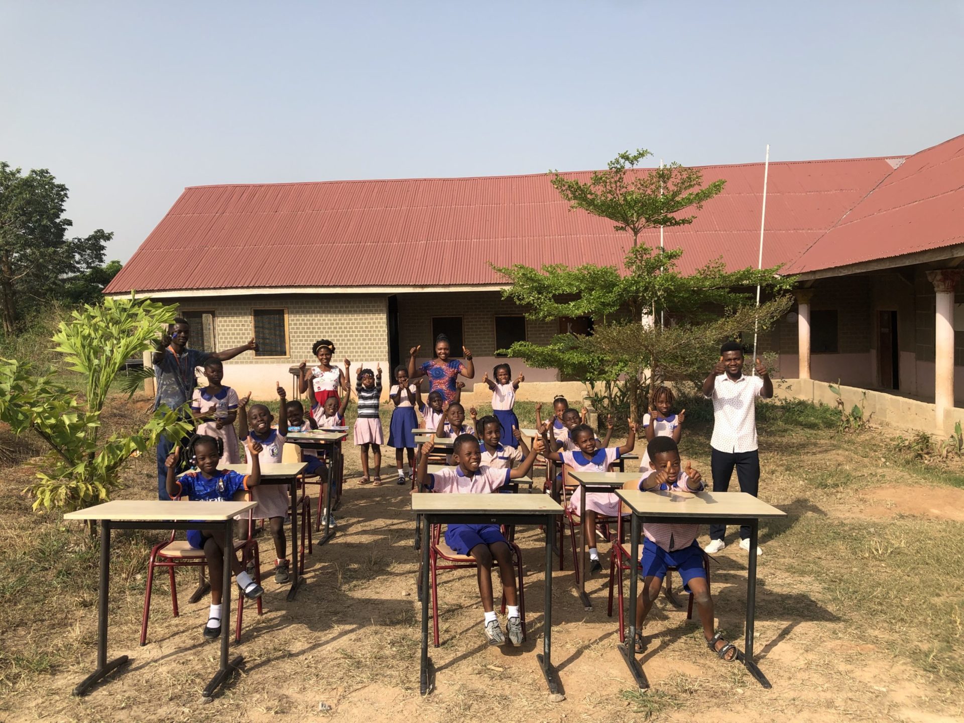 Kleine Schritte in einem wunderschönen Projekt in Sunyani Ghana